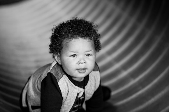 Child portrait in park