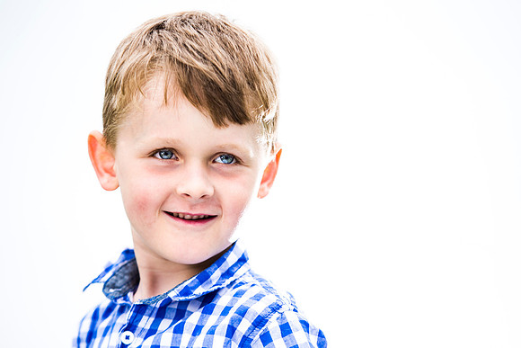 Child portrait in park