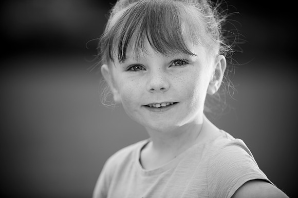 Child portrait in park