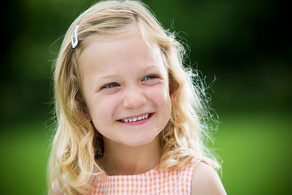 Child portrait in park