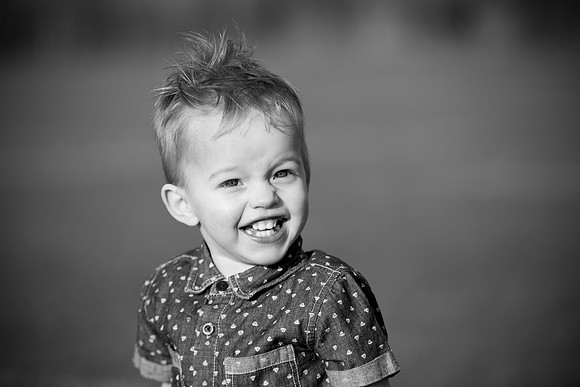 Child portrait in park