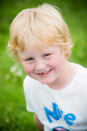 Child portrait in park