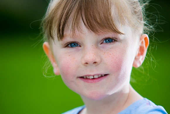 Child portrait in park