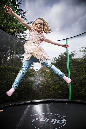 Child portrait in park