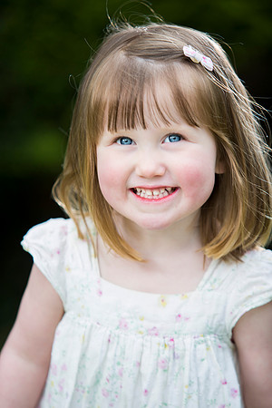 Child portrait in park