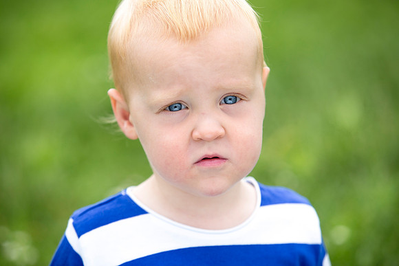 Child portrait in park