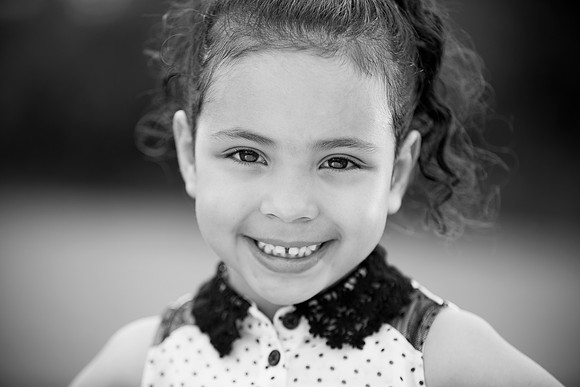 Child portrait in park