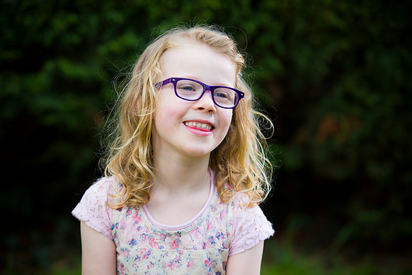Child portrait in park