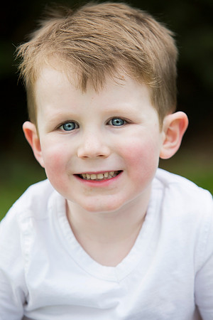 Child portrait in park