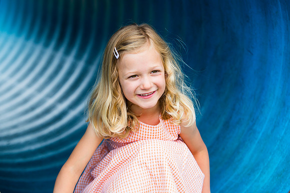 Child portrait in park