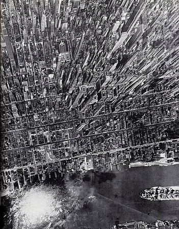 Andreas Feininger - Aerial of Manhattan