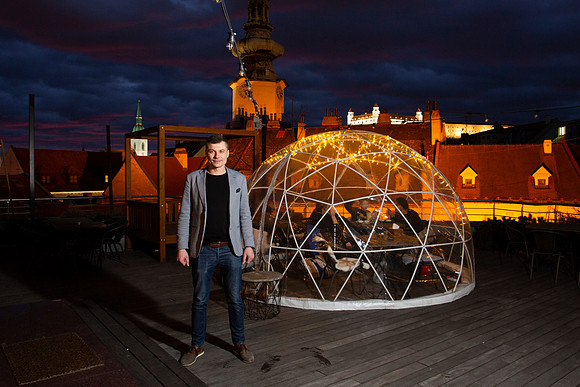 Rooftop by Regal owner Ratislav Masrna with view of Bratislava