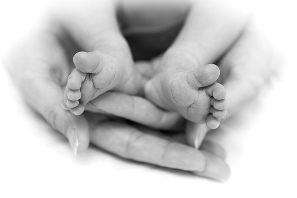 Newborn baby family portrait